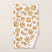 Muster für Chocolate Chip Cookies Badhandtuch Set (Handtuch)