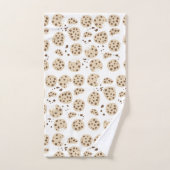 Muster für Chocolate Chip Cookies Badhandtuch Set (Handtuch)