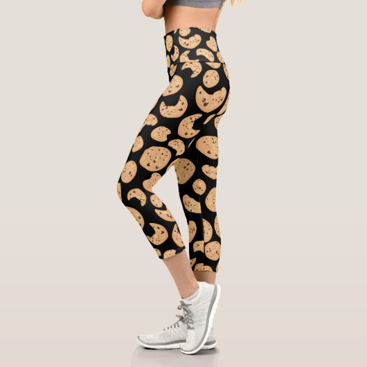 Muster für Chocolate Chip Cookies Capri Leggings (Links)
