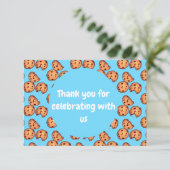 Muster für Chocolate Chip Cookies Dankeskarte (Stehend Vorderseite)