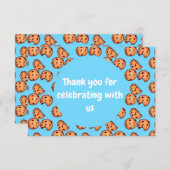 Muster für Chocolate Chip Cookies Dankeskarte (Vorne/Hinten)