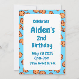 Muster für Chocolate Chip Cookies Einladung