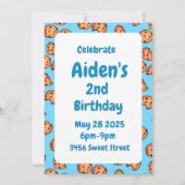 Muster für Chocolate Chip Cookies Einladung (Rückseite)