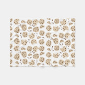 Muster für Chocolate Chip Cookies Fleecedecke (Vorderseite (Horizontal))