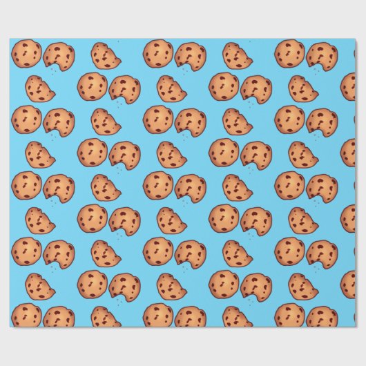 Muster für Chocolate Chip Cookies Geschenkpapier (Flach)