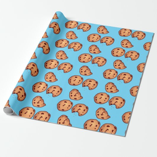 Muster für Chocolate Chip Cookies Geschenkpapier (Ungerollt)