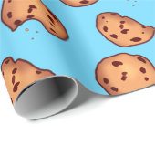 Muster für Chocolate Chip Cookies Geschenkpapier (Rolleneckpunkt)