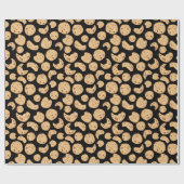 Muster für Chocolate Chip Cookies Geschenkpapier (Flach)