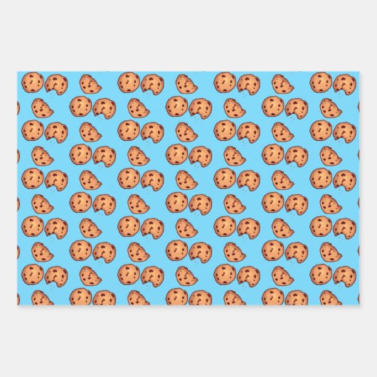 Muster für Chocolate Chip Cookies Geschenkpapier Set (Vorderseite)