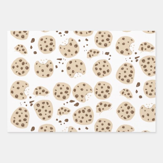 Muster für Chocolate Chip Cookies Geschenkpapier Set (Vorderseite 2)