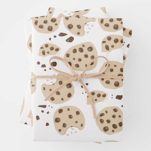 Muster für Chocolate Chip Cookies Geschenkpapier Set (Beispiel)