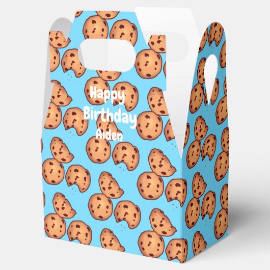 Muster für Chocolate Chip Cookies Geschenkschachtel (Geöffnet)