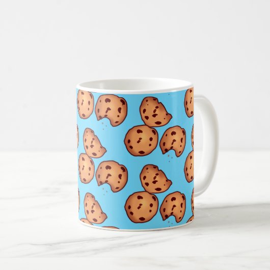 Muster für Chocolate Chip Cookies Kaffeetasse (VorderseiteRechts)