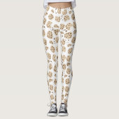 Muster für Chocolate Chip Cookies Leggings (Vorderseite)