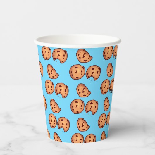 Muster für Chocolate Chip Cookies Pappbecher (Rückseite)