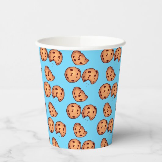 Muster für Chocolate Chip Cookies Pappbecher (Links)