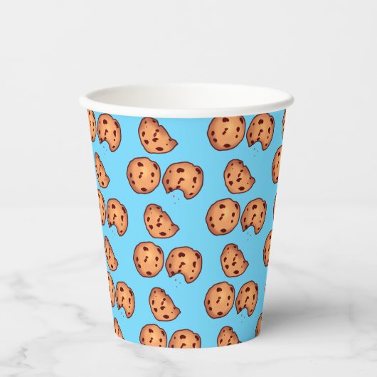 Muster für Chocolate Chip Cookies Pappbecher (Vorderseite)