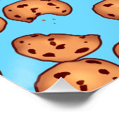 Muster für Chocolate Chip Cookies Poster (Ecke)