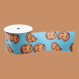 Muster für Chocolate Chip Cookies Satinband