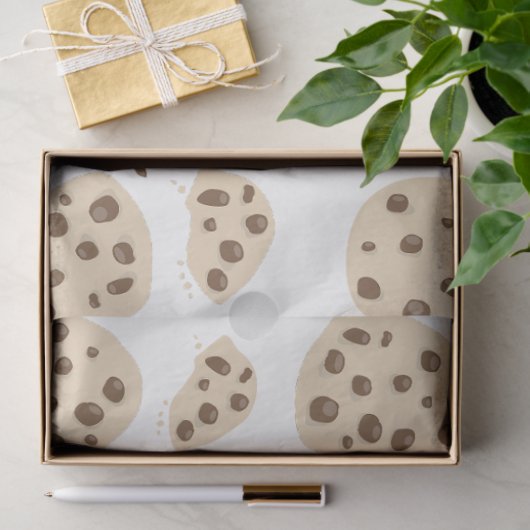 Muster für Chocolate Chip Cookies Seidenpapier (Geschenk)