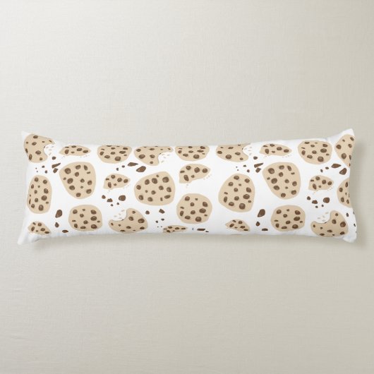 Muster für Chocolate Chip Cookies Seitenschläferkissen (Vorderseite)