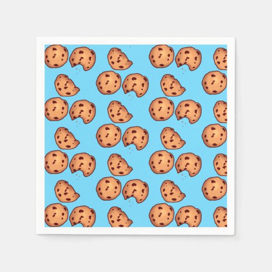 Muster für Chocolate Chip Cookies Serviette (Vorderseite)