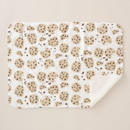 Muster für Chocolate Chip Cookies Sherpadecke (Vorderseite (Horizontal))