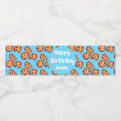 Muster für Chocolate Chip Cookies Wasserflaschenetikett (Einzelnes Label)