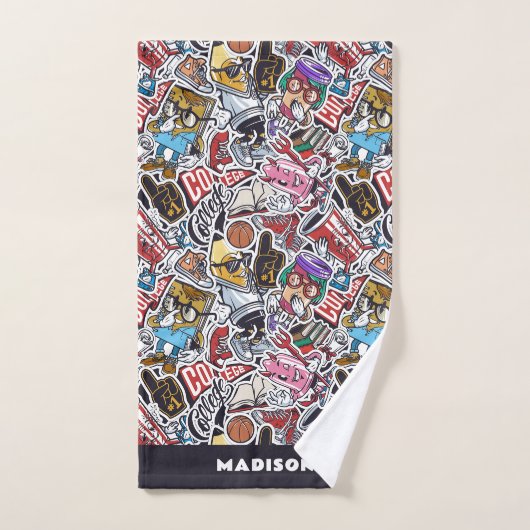 Muster für Comicen für benutzerdefinierte Unis Badhandtuch Set (Handtuch)