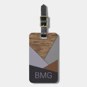 Muster für Coole Geometrie Abstrakter Blockart Gepäckanhänger (Vorderseite vertikal)