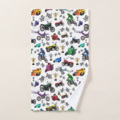 Muster für coole Motorradbilder Badhandtuch Set (Handtuch)