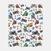 Muster für coole Motorradbilder Fleecedecke (Vorderseite)