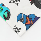 Muster für coole Motorradbilder Fleecedecke (Ecke)