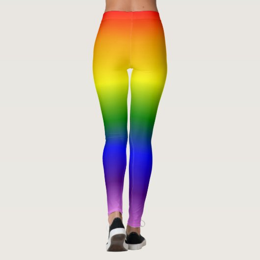 Muster für coole Regenbogenfarben Leggings (Rückseite)