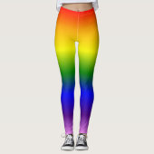 Muster für coole Regenbogenfarben Leggings (Vorderseite)