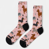 Muster für Dackeln Socken (Linkes Detail)
