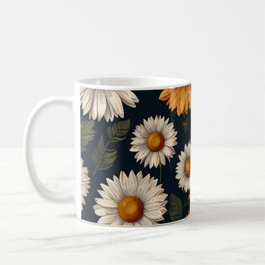 Muster für Daisies-Tasse Kaffeetasse (Links)