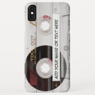 Muster für das Aussehen Vintager Musikkassette iPhone XS Max Hülle