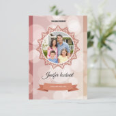 Muster für das Beerdigungsprogramm Einladung (Stehend Vorderseite)