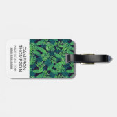 Muster für das benutzerdefinierte Foto Tropical Bl Gepäckanhänger (Rückseite horizontal)