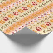 Muster für das beste Dog Paw Print Pets Geschenkpapier (Ecke)