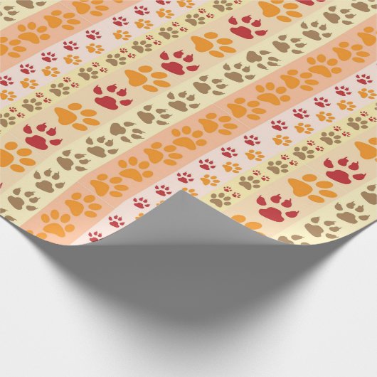 Muster für das beste Dog Paw Print Pets Geschenkpapier (Ecke)