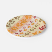 Muster für das beste Dog Paw Print Pets Pappteller (Schrägansicht)