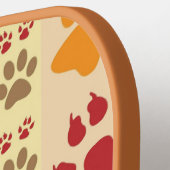 Muster für das beste Dog Paw Print Pets Pickleball Schläger (Linke Seite)