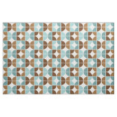 Muster für das blaubraune Retro-Muster Stoff (Fat Quarter (45,7 x 55,9 cm))