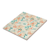 Muster für das blaue und das rote Paisley-Leaf (2) Fliese (Seite)