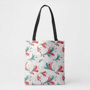Muster für das blaue und das rote Paisley-Leaf (2) Tasche
