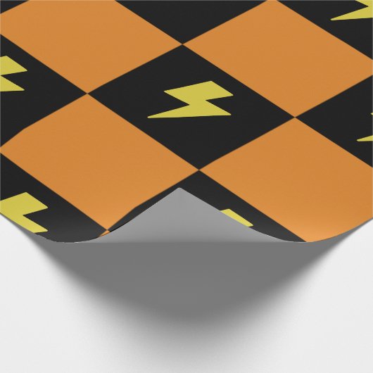 Muster für das Blinkzeichen der Prüfplatine, Y2K Geschenkpapier (Ecke)