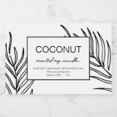 Muster für das Design von Blätter für das Candle-P Lebensmitteletikett (Einzelnes Label)