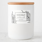 Muster für das Design von Blätter für das Candle-P Lebensmitteletikett (Vorderseite)